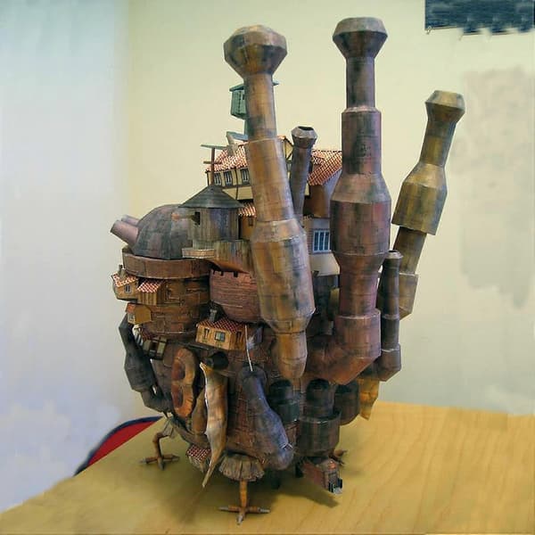 Hayao Miyazaki Howl's Moving Castle Land Version DIY Håndværk Papirmodel Sæt