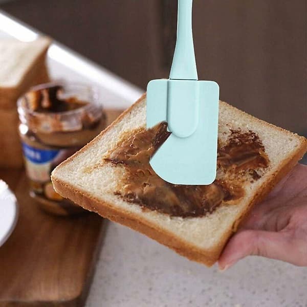 Set med 3 silikonspatlar, gummispatlar för matlagning
