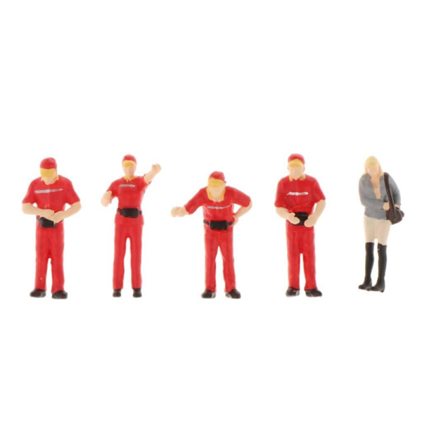 1:64 Gatubild Diorama Figurer Karaktär Resin Modell Layout Dekor C