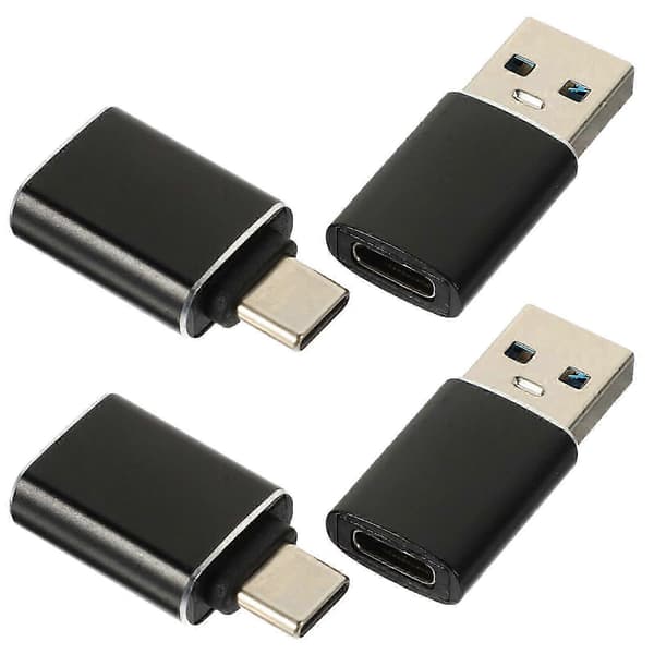 4 stk. USB-C til USB-adapter OTG-adapter USB 3.0 til USB Type-C-konverterforsyning