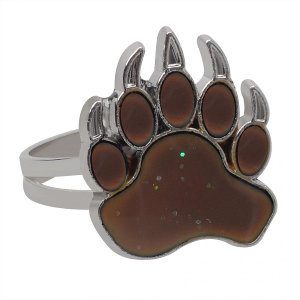 Paw Magic Stämnings Temperatur Färgskiftande Smycken Justerbar Fingerring