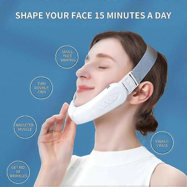 Contourflex Massager til Ansigt, Contour Flex Ansigtsformende Enhed til Hage White