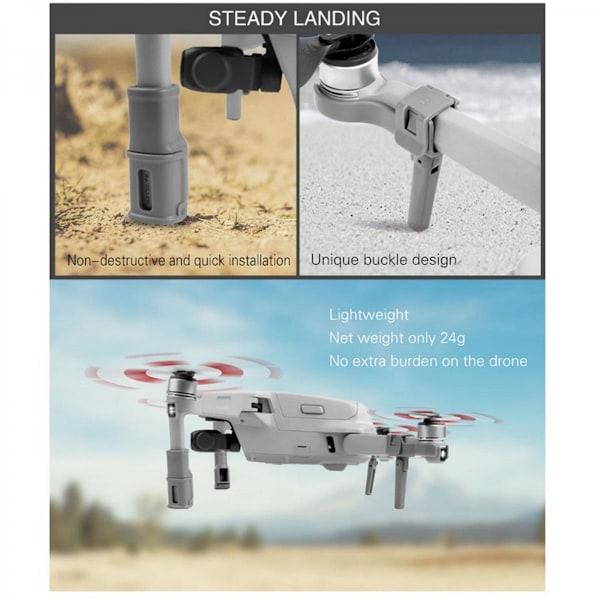 Landningsställ Benförlängare Kompatibla med DJI Mavic Air 2S Drönartillbehör