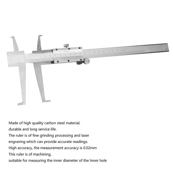 [RM] Professional High-Precision Double-Back Internal Vernier Caliper in Carbon Steel