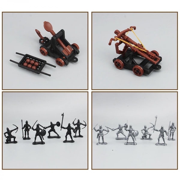 Soldatsoldater Actionfigurer Leksak Armésoldater Figurer Minimodell Barnleksaker för Pojkar Flickor