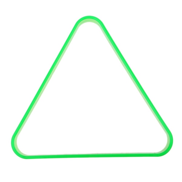 Kraftig plast triangel biljardbord 8 bollkorg Tillbehör Grön