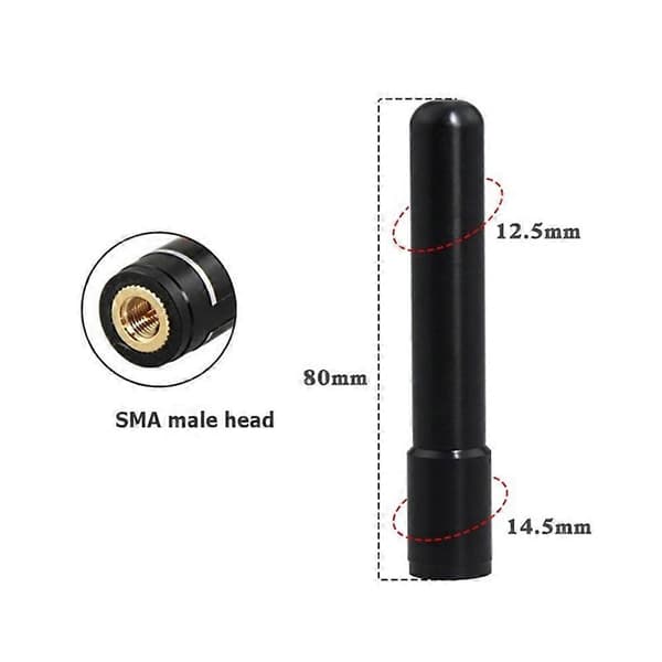 LORA Modul Antenne SMA Han Kort Antenne Omnidirektionel Høj Gevinst Kort Antenne til MeshTastic LoRaWan System 470MHz Black 470Mhz