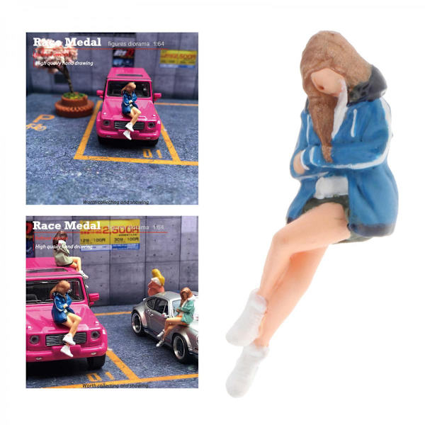 Miniatyr Mode 1/64 Diorama Figurer Actionfigur Modell Display Stil 2