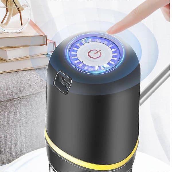 Elektrisk dricksvattenpump Bärbar vattendispenser Universal USB-laddning Vattenflaskpump för 2-5 Gallon svart