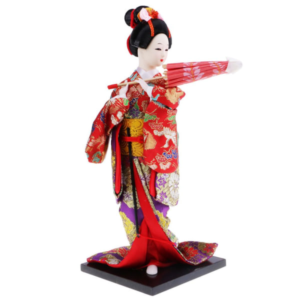 japanska geisha dockor kimono dam dockor ornament ornament heminredning #5
