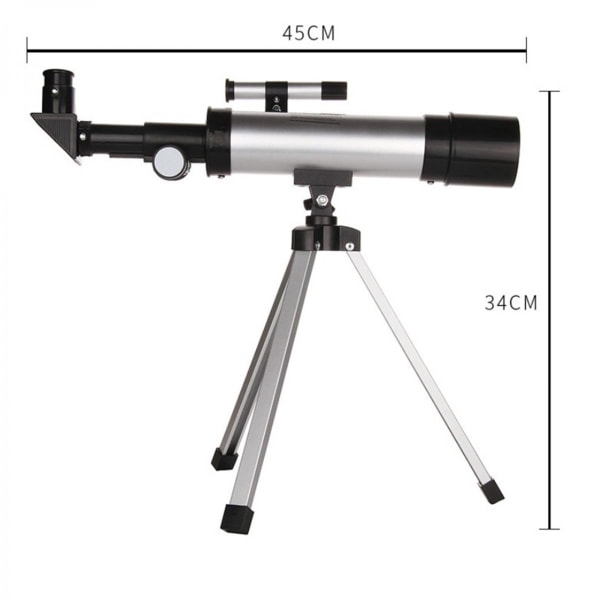 F36050 90X Astronomical Tube Reflector Telescope Kit Finder Scope för barn Nybörjare som tittar på Moon Stars