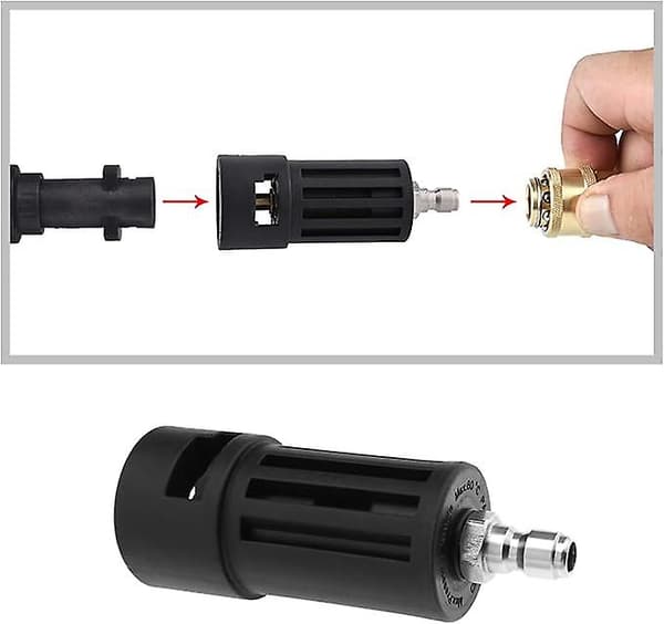 Högtryckstvättadapter 1/4\" snabbkoppling kompatibel med Kärcher K2 K3 K4 K5 K6 K7 Stanley SLP högtryckstvätt