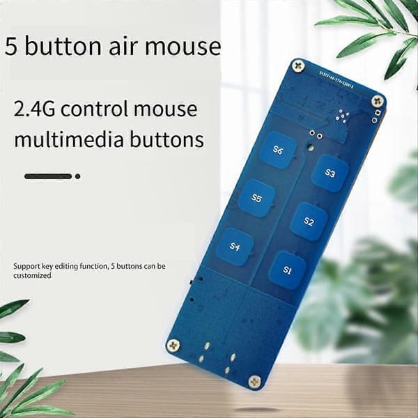 [RM]Air Flying Mouse 2.4G Kontroll Tilpassede Taster Multifunksjonsmus Tummansininen