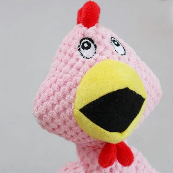Plysch tuggleksak för husdjur - Rosa - 1 st