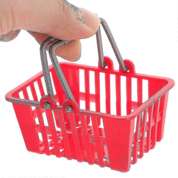 m 15 stk Mini Supermarkedkurv Mini Handlekurv Mini Hus Handlekurv Mini Diverse Kurv Kvinner