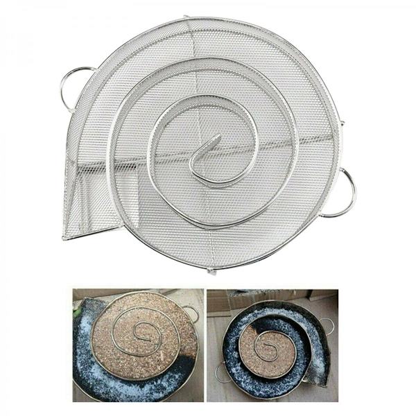 Kallröksgenerator BBQ Bränn Rökbox Grill Fisk Kött Rostfritt Stål 21x18x5cm