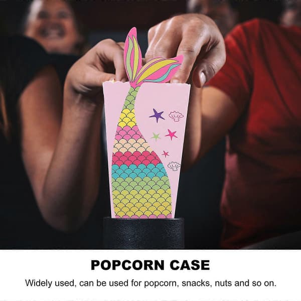 Popcornæske Mønster Papiræsker til Hjemmet 48 Stk.