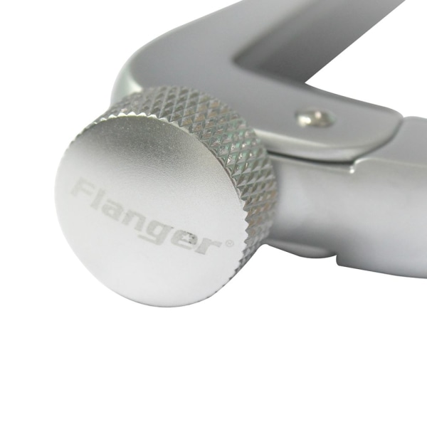 Gitarrhuv Zinklegering Böjd Capo Bonnet för Akustisk Elektrisk Gitarr Silver