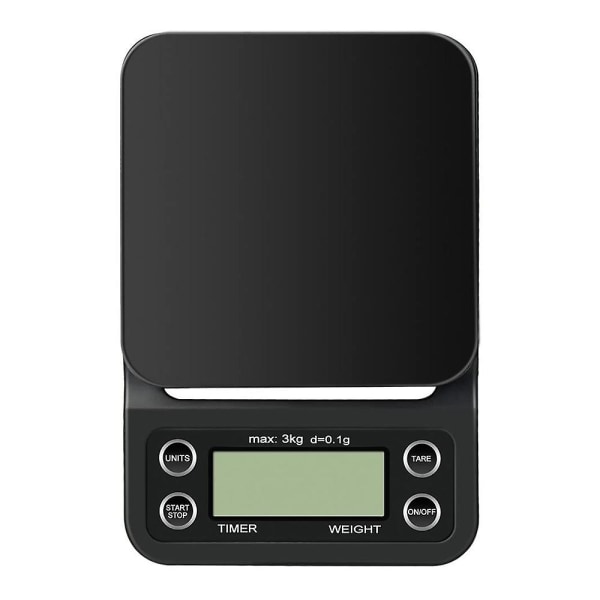 Digital Kaffevåg Med Timer, Multifunktionell Portabel Med Display