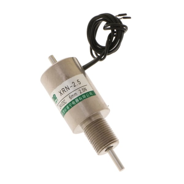 dc24v 6mm slaglängd dämpare tryck-drag typ linjär rörformig solenoid xrn-2.5