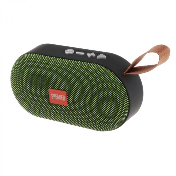 Mini Bärbar Bluetooth -högtalare T7 IPX5 TF AUX USB FM For Travel Green