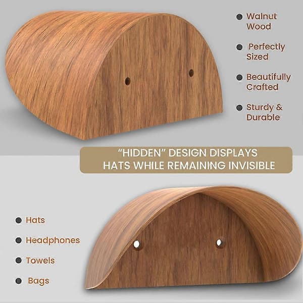2 delar cowboyhattshållare trädesign hatthållare cowboyhatthylla för visning och organisation