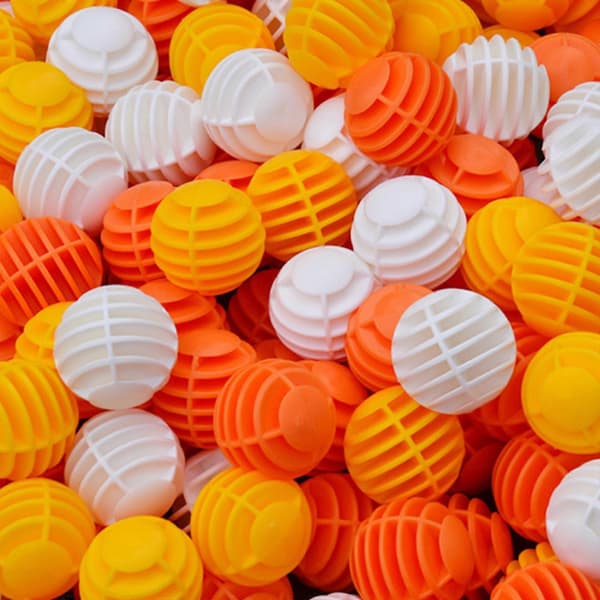 [RM]5 stk. lette stribede træningsgolfbolde i syntetisk gummi, hule stribede golftræningsbolde til kompakte rum Orange