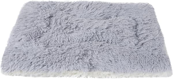 Maskinvaskbar hundematte Dobbeltsidig hundesengteppe Brukbar kjæledyrseng (M 78/54 CM, Lys grå)