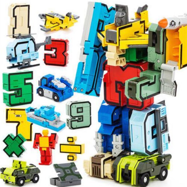 Nummer Transformerande Robot Leksak, Transformer Leksak, Samlararmé Robot Leksak, Rollek Leksak, Pedagogisk Leksak