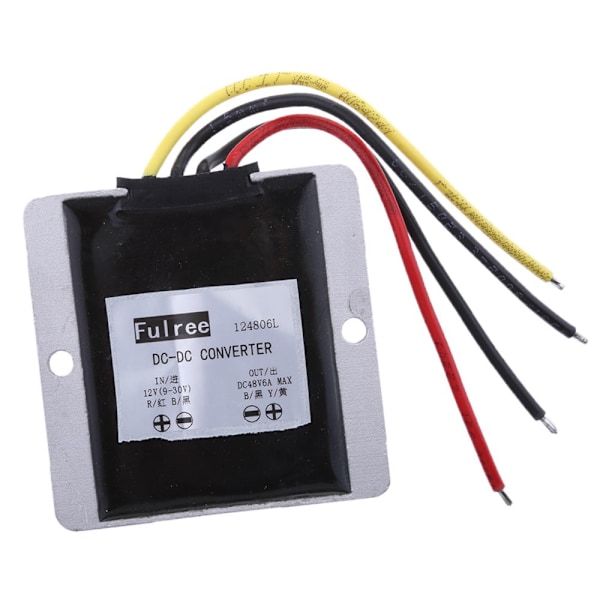 DC/DC-omvandlare 48V/6A till 12V/24V Volt Vattentät Transformator Modul