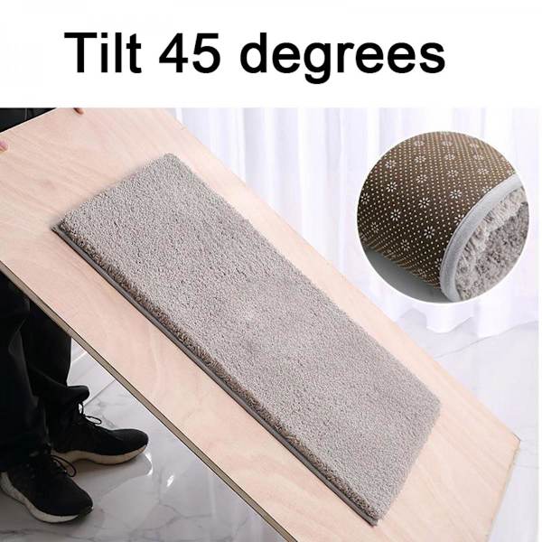 Badrumsmattor Duschmattor Absorberande Halkfria Mattor Grå-50x80cm