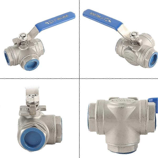 3-vägs L-typ kulventil för hydrauliska styrsystem