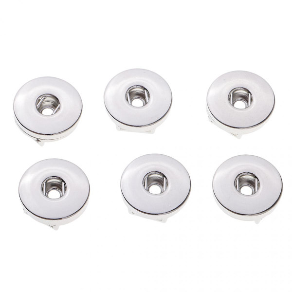 6 set 18/12mm Tryckknappar Bas Hängen för Smyckestillverkning DIY 3cm