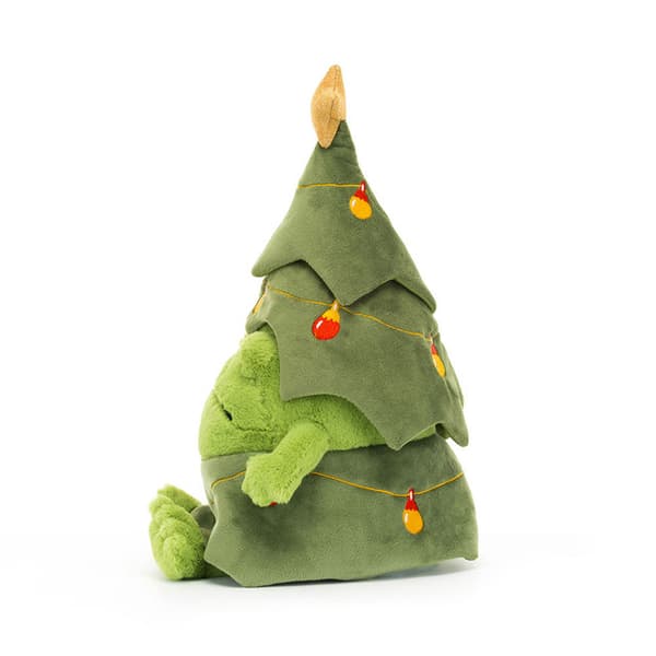 Jellycat 29 cm Juletre Ricky Rain Frog kosedyr[RM]