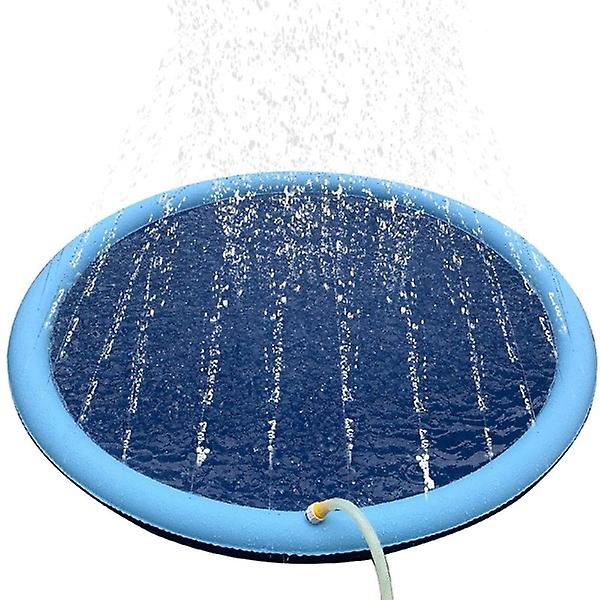 150*150cm Pet Sprinkler Pad Lek Kylmatta Pool Uppblåsbar vatten Spray Pad Mat Badkar