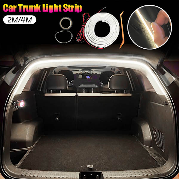 [RM]2026 Upgraded Car Trunk LED Light Strip Auto Sensor Interior Ambient Lamp 2m