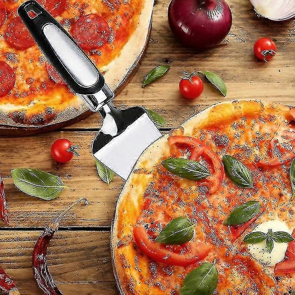4 stk kake pizza pai server, kutter, skivedeler, kuttespatel, snu, dobbeltbladet design, myk PXCL