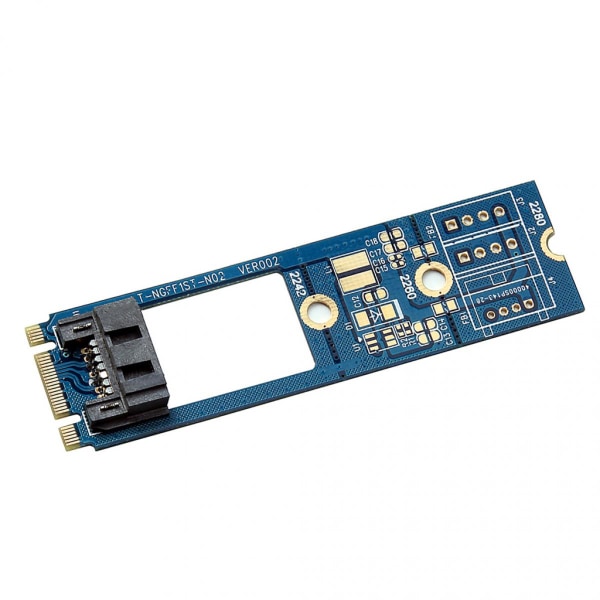 M.2 NGFF (SATA) B&M-nyckel till SATA III 7-stifts SSD-omvandlarkort