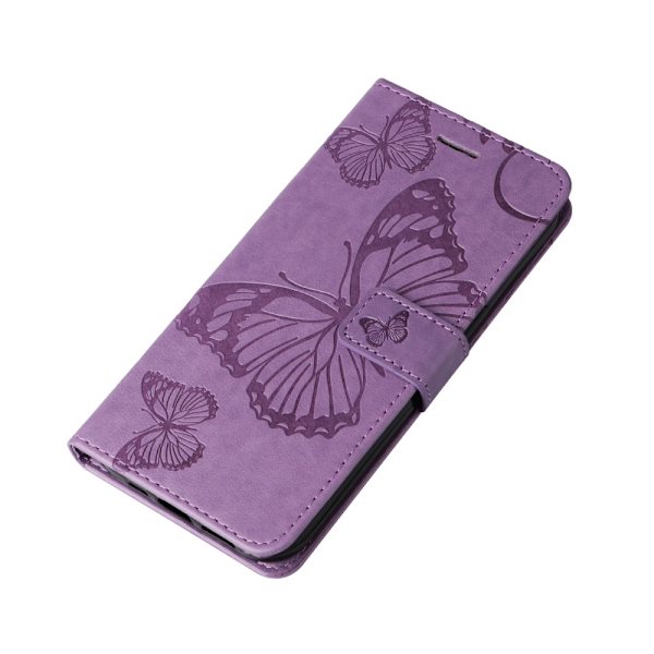Kompatibel med Samsung Galaxy A15 5G Skal Fjärilstryck Lila 71