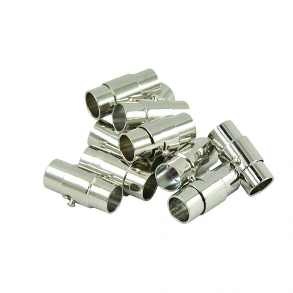 20 Set Magnetlås Skjutlås Läder-Kumihimo Smycken DIY Lås