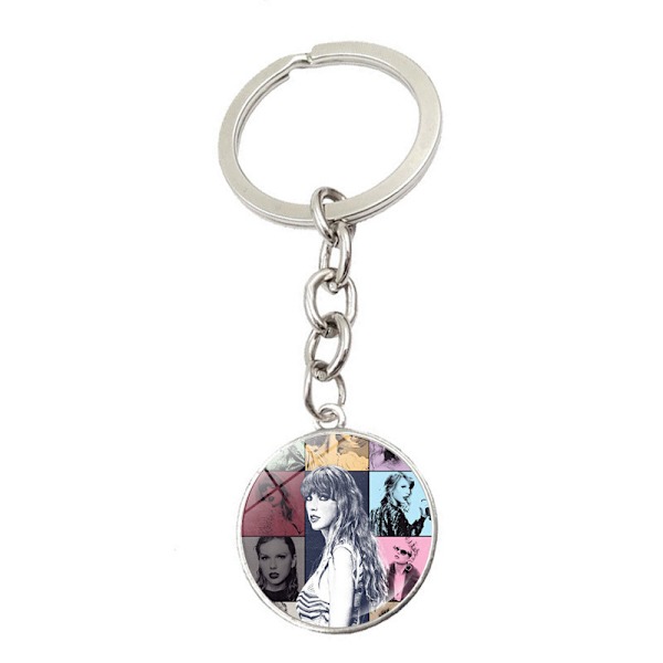 2 st Taylor Swift 1989 Album Charm Nyckelring Hänge style 1