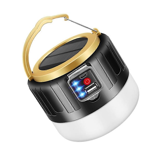 [RM]Campinglamper Solcellelanterne USB Genopladelig Lampe til Camping
