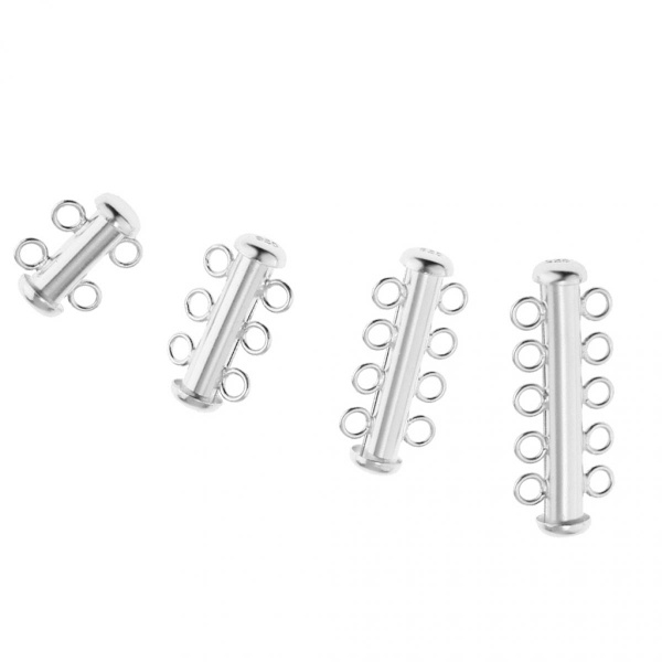 925 silverfärg Multi Row Smyckesanslutningar