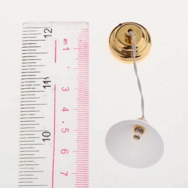 1:12 Dockhus Miniatyrmöbler Taklampa Batteridriven LED-lampa