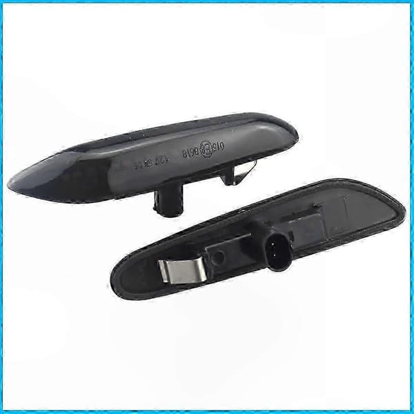 Høykvalitets dynamisk LED-skjermlys sidemarkør for E60 E61 E90 E91 E87 E81 E83 E84 E88 E92 E93 E82 E46 Røykfarget Blackened