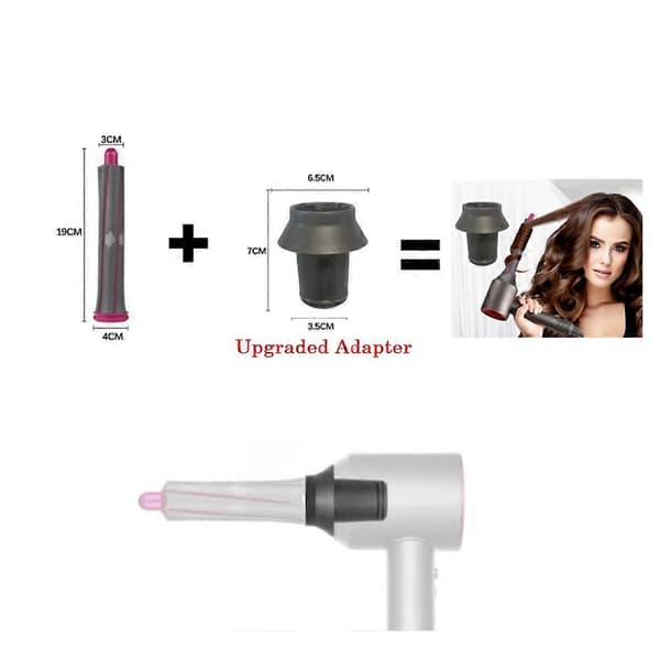 För Supersonic hårtork lockfäste hårlocktänger och adapter cylinderkamstyler