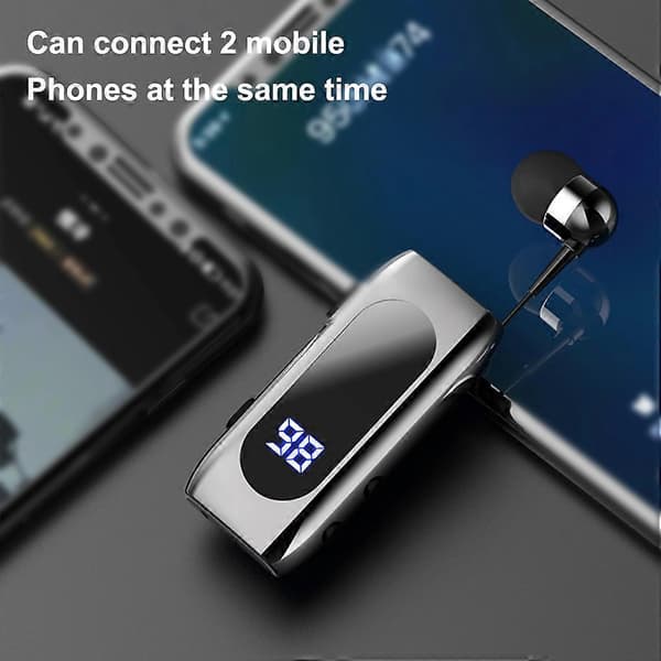 Revershøretelefon Bærbar Dobbeltforbindelse Bluetooth-kompatibel 5.2 DC 5V 140mAh Opkaldspåmindelse Notebook Computer Headset