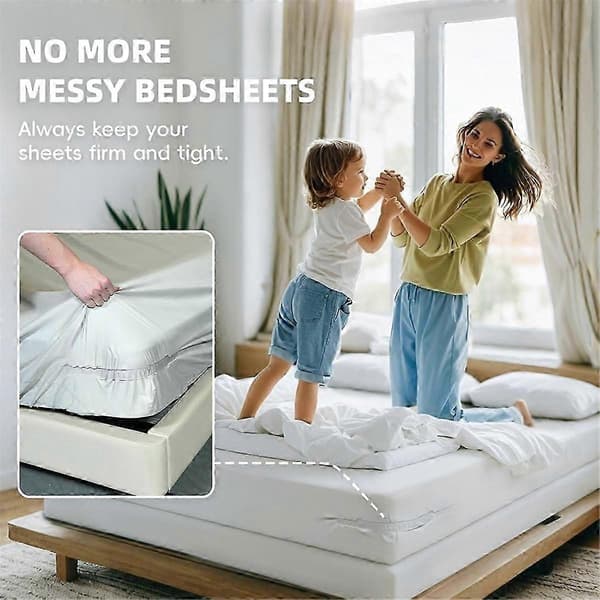 [RM] Open Corner Sheet Holder with Locking Straps, Heavy Duty Sheet Clips with Improved Mattress Straps, Ke 2025 walkbee