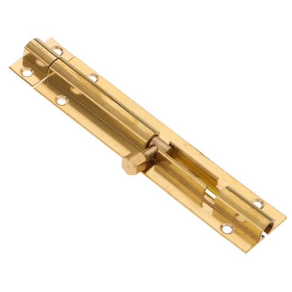 Dörrlås i mässing Låsregel Cylinder Hem Grind Säkerhet 11,2 cm