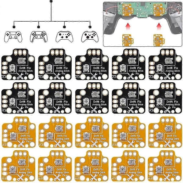 10 STK Gamepad Joystick Drift Reparationskort Controller Analog Thumb Stick Drift Fix Mod til //X,A